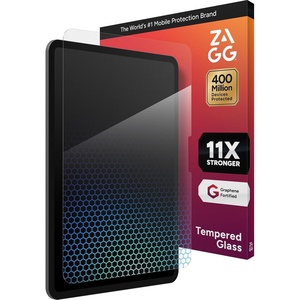 image:imageZAGG XTR4 Screen Protector for iPad 11inch A16 amp iPad 109inch 10th Gen  11X Stronger with Graphene Blue Light Filtration AntiReflective EZ Apply Tray Recycled GlassiPad Pro 13inch M5  iPad Pro 13inch M4
