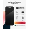 image:imageZAGG Glass Elite Privacy 360 Screen Protector for iPhone 16 Pro Max  4Way Privacy UltraStrong Tempered Glass 5X Stronger SmudgeResistant Easy Install Recycled ContentiPhone 16 Pro