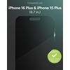 image:imageZAGG Glass Elite Privacy 360 Screen Protector for iPhone 16 Pro Max  4Way Privacy UltraStrong Tempered Glass 5X Stronger SmudgeResistant Easy Install Recycled ContentiPhone 16 Plus
