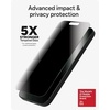 image:imageZAGG Glass Elite Privacy 360 Screen Protector for iPhone 16 Pro Max  4Way Privacy UltraStrong Tempered Glass 5X Stronger SmudgeResistant Easy Install Recycled ContentiPhone 16 Pro Max
