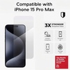 image:imageZAGG InvisibleShield AntiGlare Glass Screen Protector for iPhone 15 Pro Max  3X Stronger Tempered Glass Scratch amp Impact Protection SmudgeResistant Easy to Install  Clear