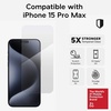 image:imageZAGG InvisibleShield Glass Elite Screen Protector for iPhone 15 Pro Max  5X Stronger Tempered Glass Scratch amp Impact Protection SmudgeResistant Easy to Install  Clear