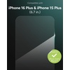 image:imageZAGG InvisibleShield Glass iPhone 1615 Screen Protector  3X Shatter Protection with Reinforced Edges AntiFingerprint Technology Scratch amp Smudge Resistant Install Tray IncludediPhone 16 Plus  15 Plus