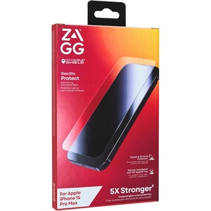 image:imageZAGG InvisibleShield Glass Elite Screen Protector for iPhone 15 Pro Max  5X Stronger Tempered Glass Scratch amp Impact Protection SmudgeResistant Easy to Install  Clear