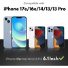 image:imageZAGG Glass Elite Screen Protector for iPhone 17e iPhone 1416e1313 Pro  5X Stronger Tempered Glass Scratch amp SmudgeResistant VisionGuard BlueLight Protection InvisibleShield Easy to Install