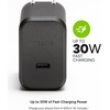 image:imageMophie GaN 60W USB C Charger Block with USB A Port  Fast Wall Charger for iPhone iPad Google Pixel Samsung Galaxy MacBook Pro Laptops and More  Compact Foldable Prongs EcoFriendly Black30W