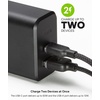 image:imageMophie GaN 60W USB C Charger Block with USB A Port  Fast Wall Charger for iPhone iPad Google Pixel Samsung Galaxy MacBook Pro Laptops and More  Compact Foldable Prongs EcoFriendly Black60W