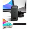image:imageMophie GaN 60W USB C Charger Block with USB A Port  Fast Wall Charger for iPhone iPad Google Pixel Samsung Galaxy MacBook Pro Laptops and More  Compact Foldable Prongs EcoFriendly Black100W