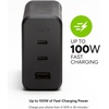 image:imageMophie GaN 60W USB C Charger Block with USB A Port  Fast Wall Charger for iPhone iPad Google Pixel Samsung Galaxy MacBook Pro Laptops and More  Compact Foldable Prongs EcoFriendly Black100W