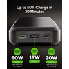 image:imageMophie Powerstation Laptop Prime2727000mAh Portable Power Bank with 60W USBC PD Fast Charging MultiDevice LED Indicator EcoFriendly TypeA USBC CompatibleBlack