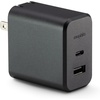 image:imageMophie GaN 60W USB C Charger Block with USB A Port  Fast Wall Charger for iPhone iPad Google Pixel Samsung Galaxy MacBook Pro Laptops and More  Compact Foldable Prongs EcoFriendly Black60W