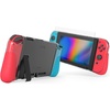 image:imageZAGG Gear4 Kita Grip 360 Slim Case amp Screen Protector for Nintendo Switch  Clear Protective Case Grey Grips Kickstand Dock Compatible D3O Protection Tempered Glass Screen ProtectorGrey