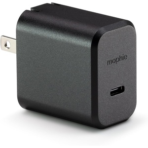 image:imageMophie GaN 60W USB C Charger Block with USB A Port  Fast Wall Charger for iPhone iPad Google Pixel Samsung Galaxy MacBook Pro Laptops and More  Compact Foldable Prongs EcoFriendly Black30W