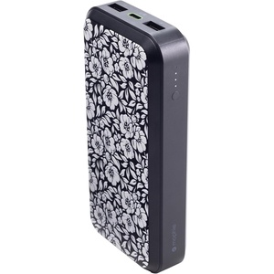 image:imageMophie Powerstation Laptop Prime2727000mAh Portable Power Bank with 60W USBC PD Fast Charging MultiDevice LED Indicator EcoFriendly TypeA USBC CompatibleWhite Floral