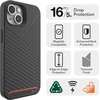 image:imageGEAR4 ZAGG Denali Snap Case Apple iPhone 14 D30 Drop Protection for Up to 16ft5m Reinforced Backplate with EdgetoEdge Protection Wireless Charging Magsafe  Gray