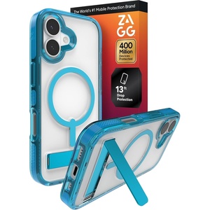image:imageGEAR4 ZAGG Santa Cruz Snap Case Apple iPhone 14 Pro D30 Drop Protection Up to 13ft4m Wireless Charging Compatible Reinforced Top Bottom amp Edges  BlueTranquil Blue