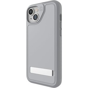image:imageZAGG Everest Snap iPhone 15 Plus 14 Plus Case with Kickstand  Drop Protection 20ft6m TripleLayer Textured Cell Phone Case NoSlip Design MagSafe Phone Case Gray