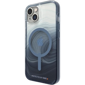 image:imageZAGG Gear4 Milan Snap Case Apple iPhone 14 D3O Drop Protection Up to 13ft4m Wireless Charging Compatible Reinforced Top Bottom amp Edges  Blue Swirl