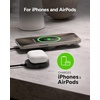 image:imageMophie 15W Wireless Charging Pad with Kickstand  MagSafe and Qi2 Compatible for iPhone 171615141312 AirPods Pro 2nd amp 3rd Gen Compact Travel Design with Integrated Cable Black
