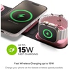 image:imageMophie 3in1 Travel Charger with MagSafe  Portable Wireless Charging Hub Compatible wiPhone 171615141312 Series Apple Watch Series 11 to 1 amp Ultra AirPods Pro3rd Gen Cherry Blossom PinkCherry Blossom Pink