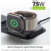 image:imageMophie 3in1 Travel Charger with MagSafe  Portable Wireless Charging Hub Compatible wiPhone 171615141312 Series Apple Watch Series 11 to 1 amp Ultra AirPods Pro3rd Gen Cherry Blossom PinkBlack
