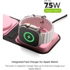 image:imageMophie 3in1 Travel Charger with MagSafe  Portable Wireless Charging Hub Compatible wiPhone 171615141312 Series Apple Watch Series 11 to 1 amp Ultra AirPods Pro3rd Gen Cherry Blossom PinkCherry Blossom Pink
