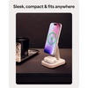 image:imageMophie 3in1 Wireless Charging Stand  Qi2Certified MagSafe Charger for iPhone Apple Watch amp AirPods  Fast Charging Station with Adjustable Phone Stand amp Cable Management  Up to 15W Power WhiteWhite