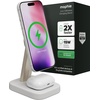 image:imageMophie 3in1 Wireless Charging Stand  Qi2Certified MagSafe Charger for iPhone Apple Watch amp AirPods  Fast Charging Station with Adjustable Phone Stand amp Cable Management  Up to 15W Power WhiteWhite