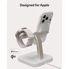 image:imageMophie 3in1 Wireless Charging Stand  Qi2Certified MagSafe Charger for iPhone Apple Watch amp AirPods  Fast Charging Station with Adjustable Phone Stand amp Cable Management  Up to 15W Power WhiteWhite