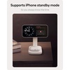 image:imageMophie 3in1 Wireless Charging Stand  Qi2Certified MagSafe Charger for iPhone Apple Watch amp AirPods  Fast Charging Station with Adjustable Phone Stand amp Cable Management  Up to 15W Power WhiteWhite