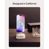 image:imageMophie 3in1 Wireless Charging Stand  Qi2Certified MagSafe Charger for iPhone Apple Watch amp AirPods  Fast Charging Station with Adjustable Phone Stand amp Cable Management  Up to 15W Power WhiteWhite