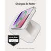 image:imageMophie 3in1 Wireless Charging Stand  Qi2Certified MagSafe Charger for iPhone Apple Watch amp AirPods  Fast Charging Station with Adjustable Phone Stand amp Cable Management  Up to 15W Power WhiteWhite