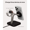 image:imageMophie 3in1 Wireless Charging Stand  Qi2Certified MagSafe Charger for iPhone Apple Watch amp AirPods  Fast Charging Station with Adjustable Phone Stand amp Cable Management  Up to 15W Power WhiteBlack