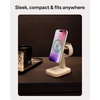image:imageMophie 3in1 Wireless Charging Stand  Qi2Certified MagSafe Charger for iPhone Apple Watch amp AirPods  Fast Charging Station with Adjustable Phone Stand amp Cable Management  Up to 15W Power WhiteWhite