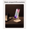 image:imageMophie 3in1 Wireless Charging Stand  Qi2Certified MagSafe Charger for iPhone Apple Watch amp AirPods  Fast Charging Station with Adjustable Phone Stand amp Cable Management  Up to 15W Power WhiteWhite