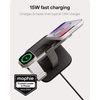 image:imageMophie 3in1 Wireless Charging Stand  Qi2Certified MagSafe Charger for iPhone Apple Watch amp AirPods  Fast Charging Station with Adjustable Phone Stand amp Cable Management  Up to 15W Power WhiteBlack