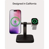 image:imageMophie 3in1 Wireless Charging Stand  Qi2Certified MagSafe Charger for iPhone Apple Watch amp AirPods  Fast Charging Station with Adjustable Phone Stand amp Cable Management  Up to 15W Power WhiteBlack