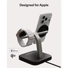 image:imageMophie 3in1 Wireless Charging Stand  Qi2Certified MagSafe Charger for iPhone Apple Watch amp AirPods  Fast Charging Station with Adjustable Phone Stand amp Cable Management  Up to 15W Power WhiteBlack