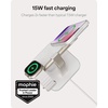 image:imageMophie 3in1 Wireless Charging Stand  Qi2Certified MagSafe Charger for iPhone Apple Watch amp AirPods  Fast Charging Station with Adjustable Phone Stand amp Cable Management  Up to 15W Power WhiteWhite