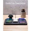 image:imageMophie 4in1 Wireless Charging Mat for Apple iPhone AirPods amp Watch Samsung Galaxy Google Pixel and All QiEnabled Devices Additional USBA Port Intuitive Design Includes Apple Watch Stand