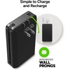 image:imageMophie Powerstation Plus Ultra 10000mAh Power Bank  Integrated USBC and Lightning Cables and Foldable Wall Prongs  Fast Charging for Smartphones Tablets and MoreUltra 10 000mAh