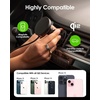 image:imageMophie Qi2 snap Magnetic Wireless Charging Vent Mount  Fast 15W QiEnabled Charger for iPhone 171615141312 Universal Car Compatibility 30W Car Charger Adapter Included USBC Black