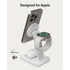 image:imageMophie Snap 3in1 Wireless Charging Stand  MagSafe amp Qi2 Certified Compatible wiPhone 171615141312 Apple Watch AirPods  MultiDevice Magnetic Charging Station EcoFriendly Design White