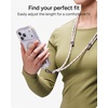 image:imageZAGG Crossbody Lanyard for Phone Cases with Lanyard Attach Points  Adjustable Durable Nylon Strap with TearProof Tab  Comfortable HandsFree Carry Black Cherry RedBlack