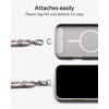 image:imageZAGG Crossbody Lanyard for Phone Cases with Lanyard Attach Points  Adjustable Durable Nylon Strap with TearProof Tab  Comfortable HandsFree Carry Black Cherry RedSandstone Beige