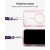 image:imageZAGG Crossbody Lanyard for Phone Cases with Lanyard Attach Points  Adjustable Durable Nylon Strap with TearProof Tab  Comfortable HandsFree Carry Black Cherry RedPlum Purple