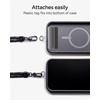 image:imageZAGG Crossbody Lanyard for Phone Cases with Lanyard Attach Points  Adjustable Durable Nylon Strap with TearProof Tab  Comfortable HandsFree Carry Black Cherry RedBlack