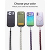 image:imageZAGG Crossbody Lanyard for Phone Cases with Lanyard Attach Points  Adjustable Durable Nylon Strap with TearProof Tab  Comfortable HandsFree Carry Black Cherry RedPlum Purple