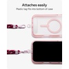 image:imageZAGG Crossbody Lanyard for Phone Cases with Lanyard Attach Points  Adjustable Durable Nylon Strap with TearProof Tab  Comfortable HandsFree Carry Black Cherry RedBlack Cherry Red