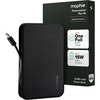 image:imagemophie Powerstation Plus 10K Portable Charger Standard Series  10000mAh Power Bank for iPhone 17  16 Integrated USBC Cable 20W Fast Charging Dual Charging Airline Friendly5 000mAh